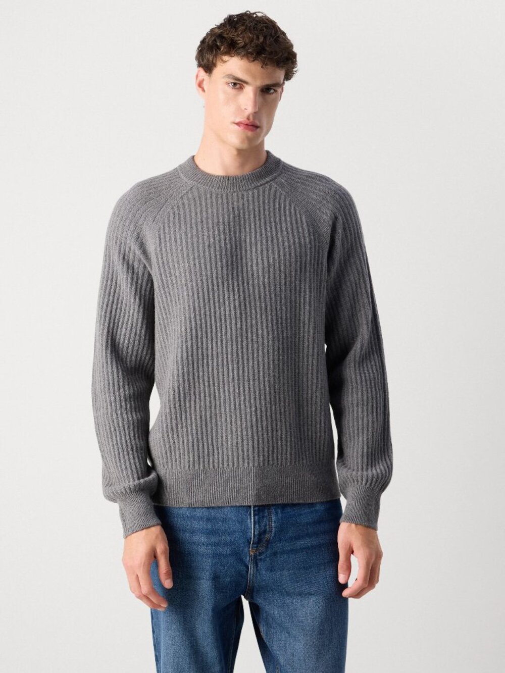 NWT New Hugo Boss Wool Grey Klacier Textured Sweater Size XL